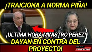 ¡TRAICIONA A NORMA PIÑA ULTIMA HORA MINISTRO PEREZ DAYAN EN CONTRA DEL PROYECTO CONTRA REFORMA [upl. by Caty]