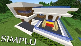 Cum sa construiesti o CASA MODERNA in MINECRAFT  Tutorial 1 [upl. by Trumaine186]