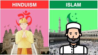 Islam Vs Hinduism Religion Comparison 2024 religion islam hinduism [upl. by Noevart]