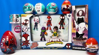 Marvel Spidey and His Amazing Friends Collection Unboxing Review  Spiderman toys Unboxing ASMR [upl. by Ayotl734]