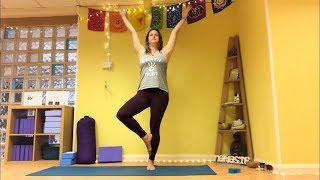 Vata pacifying flow yoga practice  45 minutes [upl. by Fabrienne732]