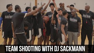 Catch and Shoot Team Workout  with DJ Sackmann [upl. by Eglanteen]