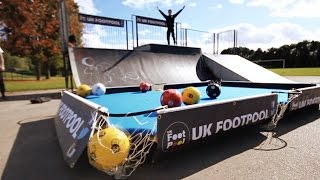 UK FootPool Showreel  Amazing Tricks Skills and Stunts [upl. by Akemeuwkuhc415]