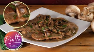 Veal SCALLOPINI with Mushroom Sauce AKA Veal Scaloppine [upl. by Chrystel497]