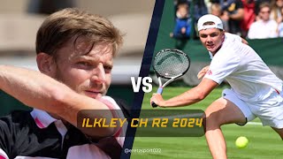 Ilkley Challenger 2024 R2 David Goffin 4 vs Dominic Stricker [upl. by Ulrikaumeko76]