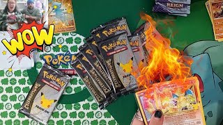 Pokemon Celebrations Ultra Premium Collection Box ON FIRE [upl. by Mcgurn]