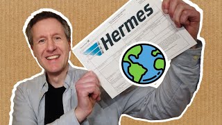 Hermes Auslandspaket frankieren  Zollinhaltserklärung ausfüllen [upl. by Akenal850]