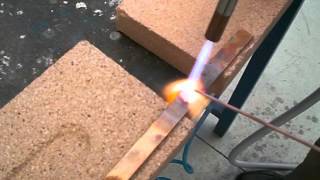 Copper flat wire brazing with Oweld oxyhydrogen gas generator [upl. by Nonarb]