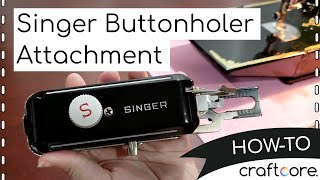 Singer Buttonholer Sewing Machine Attachment  Demonstration Simanco no 160506 [upl. by Pellegrini]