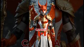 Warrior cats and countries midjourneyai midjourney leonardodicaprio ai canada korea finland [upl. by Ahsot]