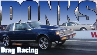 Buick Regal Donks on 22s drag racing KilKare dragway 2012 [upl. by Sicard]