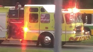 Reedy Creek Fire Department Engine 11 Responding Code 3 [upl. by Ophelie]