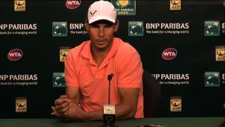 Rafael Nadal Reacts To Dolgopolov Defeat [upl. by Reeba]