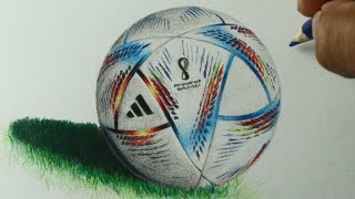 Como desenhar a Bola da Copa do Mundo FIFA Catar 2022  PASSO A PASSO narrado [upl. by Kenimod396]