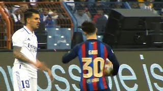 Pablo Gavi v Dani Ceballos Fight In El Classico [upl. by Stephannie]