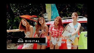 Top 100 KPop Songs for July 2014 Week 4 [upl. by Lusar]