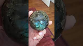 Labradorite sphere foryou labradorite spheres crystals forsale beautiful flash [upl. by Cordula]