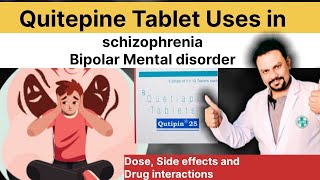 Quitepin tablet uses Side effects drug interactions [upl. by Nnanerak]