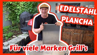 Plancha  Grillplatte aus Edelstahl  Einbrennen  Anleitung  Grill amp Chill  BBQ amp Lifestyle [upl. by Marder60]