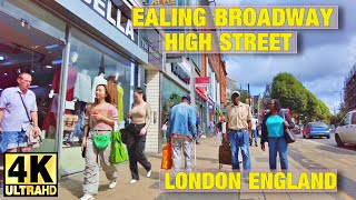 Ealing Broadway High Street walking tour  London Borough of Ealing  London England UK  4K [upl. by Eronel]