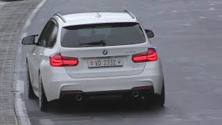 BMW 340i F31 w M Performance Exhaust Sounds on Nürburgring [upl. by Anselm786]