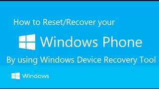 How to ResetRecover your Windows Phone [upl. by Annyl872]