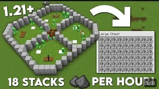 Minecraft Easiest creeper farm 121 tutorial javabedrock [upl. by Ennayt]