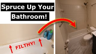 How to Remodel Your Bathroom Without Remodeling It Makeover [upl. by Bensen]