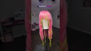 Demon Slayer  Mitsuri Kanroji  Wig Styling 🌸 [upl. by Leviralc]