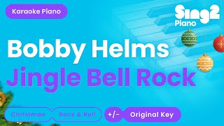 Bobby Helms  Jingle Bell Rock Piano Karaoke [upl. by Nirrak]