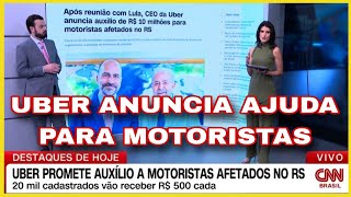 CNN MOSTRA ESMOLA QUE A UBER VAI DAR OS MOTORISTAS uber 99pop indrive [upl. by Jean]