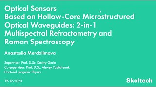 PhD Thesis Defense Anastasiia Merdalimova [upl. by Homerus]