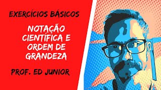 Física Exercícios Básicos  Notação científica e ordem de grandeza  Prof Ed Junior [upl. by Adnilahs]