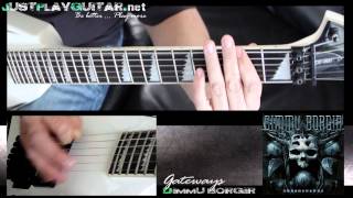 DIMMU BORGIR  The gateways  How to play part 12  guitar cover [upl. by Farly860]