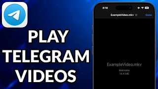 How To Play Telegram Videos In iPhone [upl. by Glennon]