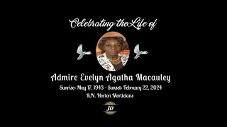 Celebrating the Life of Admire Evelyn Agatha Macauley [upl. by Irtimd969]