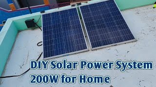 DIY 200W Solar Power System for Home [upl. by Nazay]