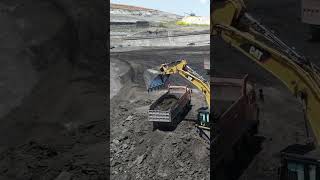 Huge Bucket Wheel Excavator In Action  Aerial View [upl. by Nahtnahoj]