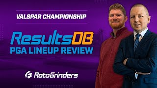 PGA DRAFTKINGS PICKS AND RESULTSDB REVIEW  VALSPAR CHAMPIONSHIP ROTOGRINDERS [upl. by Nylirret320]