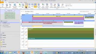 Calendar Color Code in Outlook 2010 [upl. by Anatnahs]