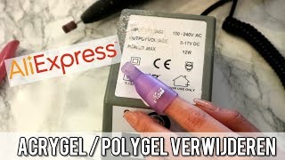 ALIEXPRESS ACRYLGELPOLYGEL NAGELS VERWIJDEREN 💅 [upl. by Adrea]