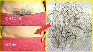 In Just 5 minutes Remove Pubic Hair Permanently No Shave No Wax Remove Private Part Hair Naturally [upl. by Ytirev]