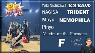 BBBAND  Maximum the Hormone  F Yuki Nishizawa  Pinyo  NAGISA  Mayu Reaction [upl. by Nylarac]