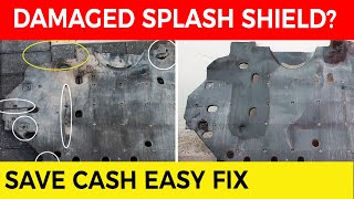 How to Repair a Car Engine Splash Shield 🚗 [upl. by Holton]