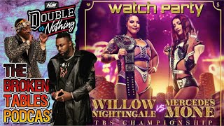 AEW Double or Nothing PPV Reactions Watch Along 5262024  Mercedes Mone v Willow  Swerve v Cage [upl. by Ailisec]