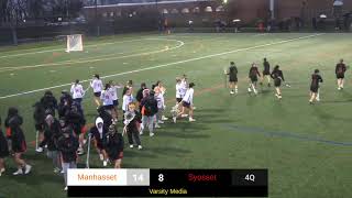 Manhasset vs Syosset Girls lax 4224 [upl. by Havard]