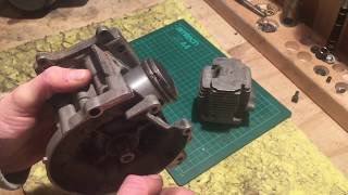 HOW TO REPLACE PISTON IN AIR COOLED ENGINES MINI MOTO [upl. by Brendis36]