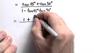 Using the SUM FORMULA in trigonometry tan75° [upl. by Etra]