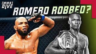 Did Israel Adesanya lose to Yoel Romero [upl. by Anerok]