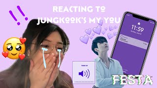 Reacting to BTS 방탄소년단 Jungkook My You  PiChi Official [upl. by Gorski]